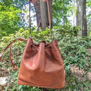 I MEDICI Firenze Drawstring Bag Brown Leather